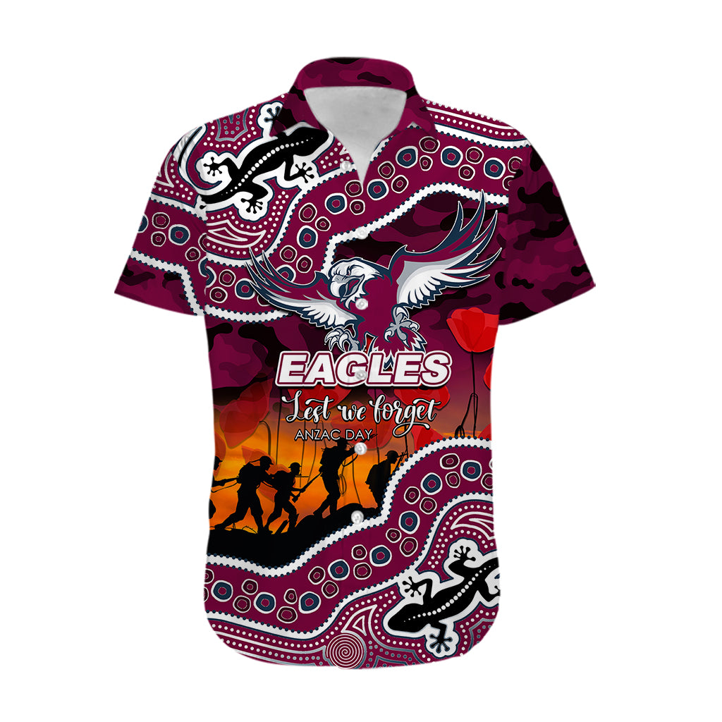 Anzac Day NRL - MAN Hawaiian Shirt Aboriginal Lizard Patterns LT6 DatND DVT
