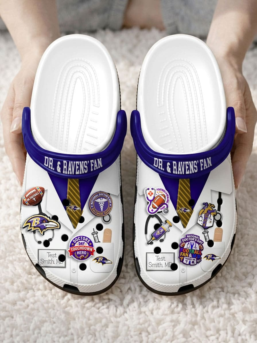 BR PREMIUM NFL NATIONAL DOCTOR'S DAY CLOGS WITH 8 CHARMS DDT CTND