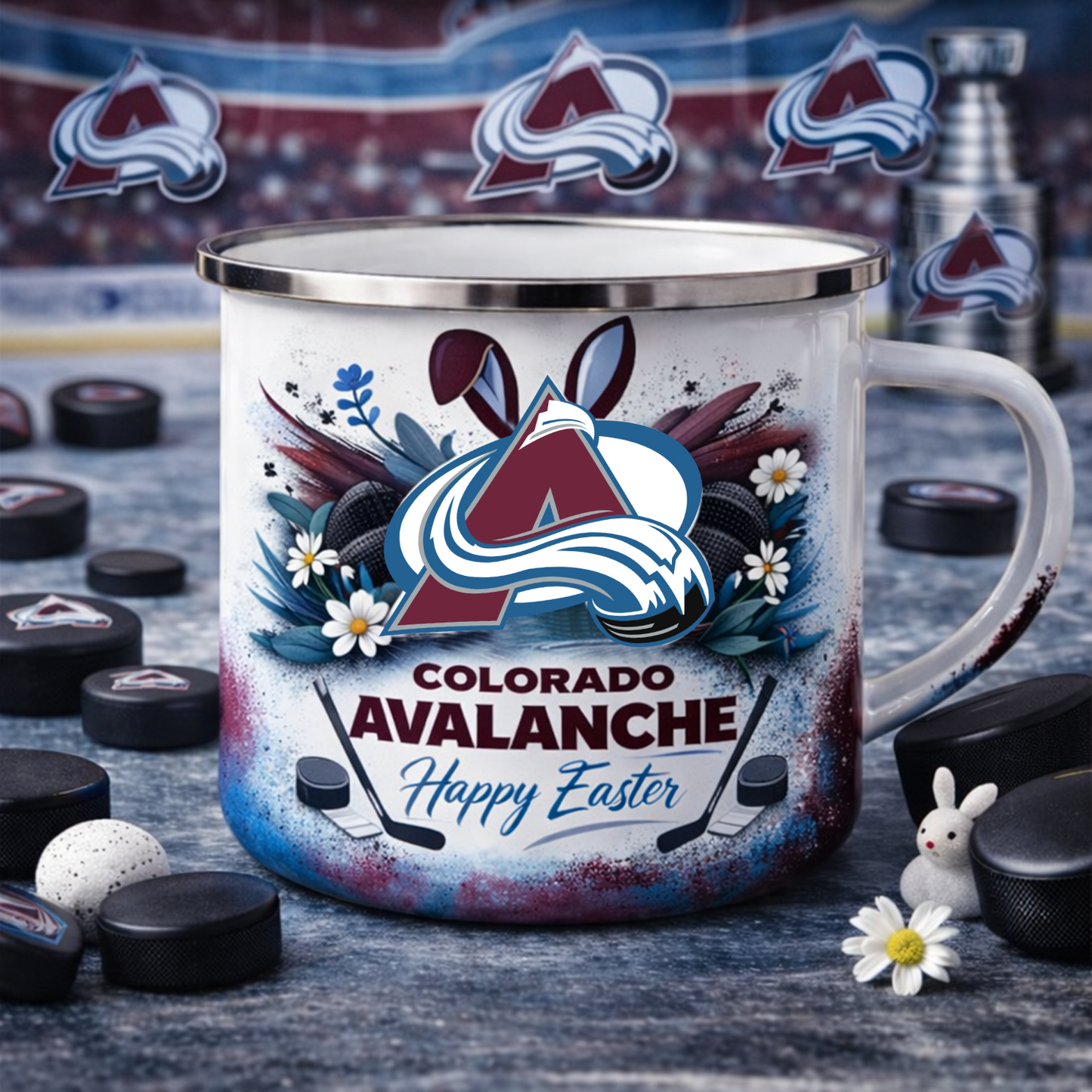 COL X NHL Easter-themed enamel mug 0703 NAK NHT