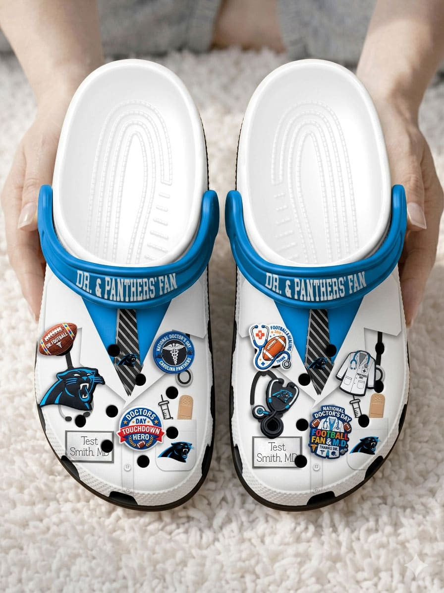 CP PREMIUM NFL NATIONAL DOCTOR'S DAY CLOGS WITH 8 CHARMS DDT CTND