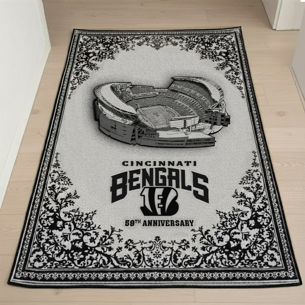 Cin x NFL Anniversary Premium Rug DDT TTTZ