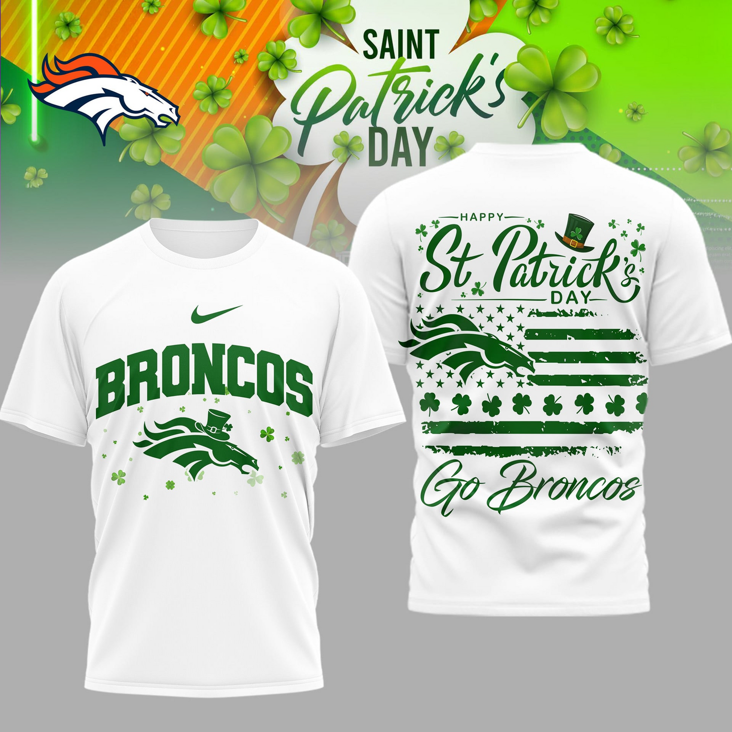 DB Premium NFL St. Patricks Day 3D Shirt DDT CTND