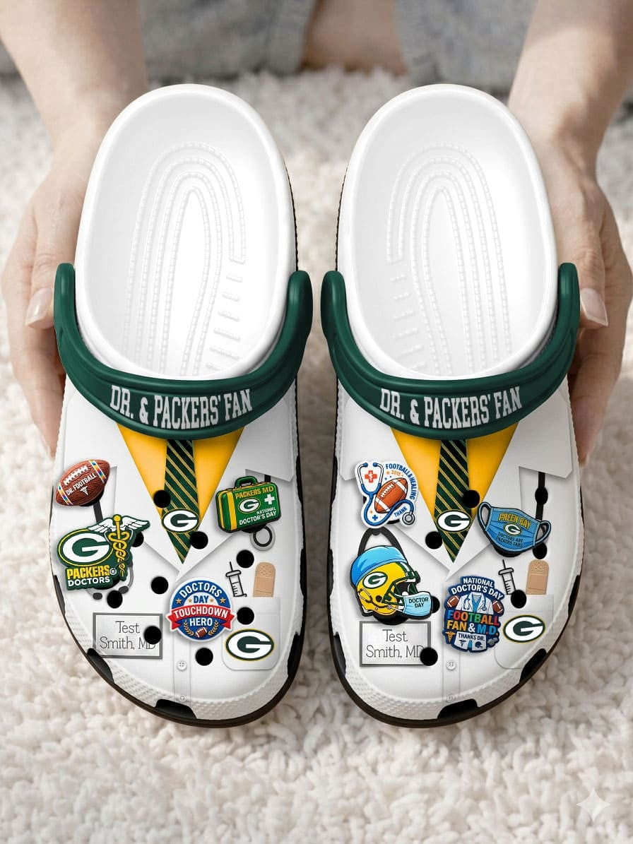 GBP PREMIUM NFL NATIONAL DOCTOR'S DAY CLOGS WITH 8 CHARMS DDT CTND