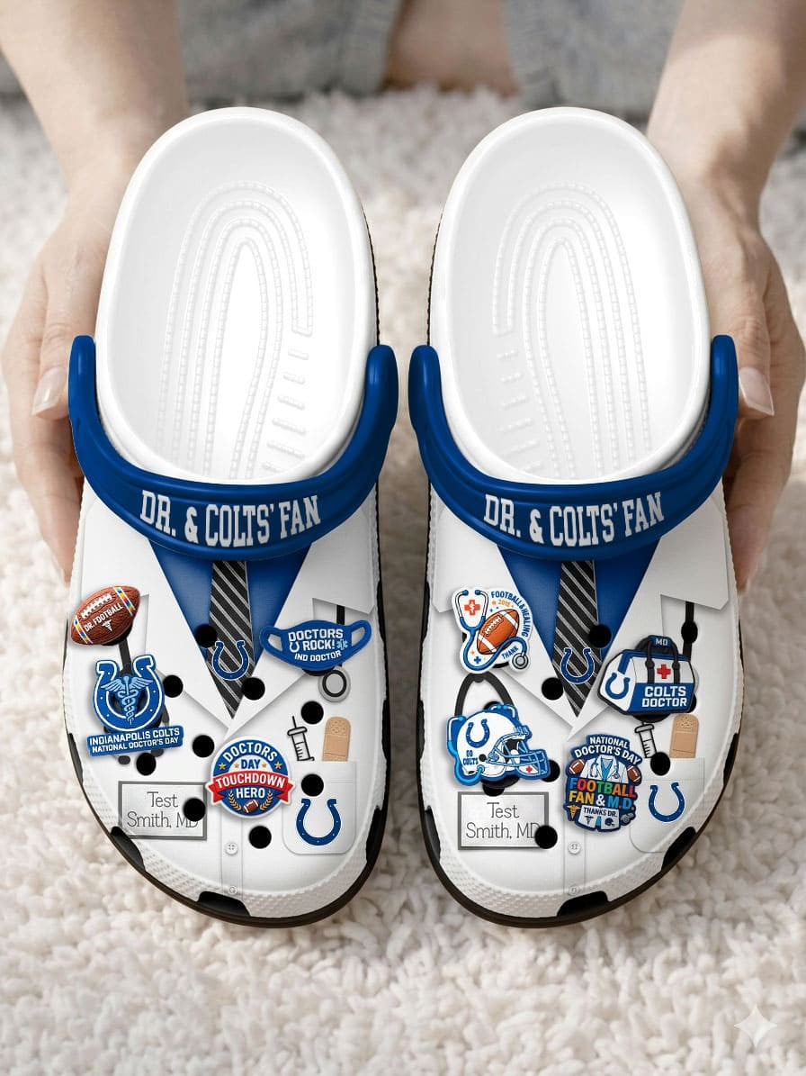 IC PREMIUM NFL NATIONAL DOCTOR'S DAY CLOGS WITH 8 CHARMS DDT CTND