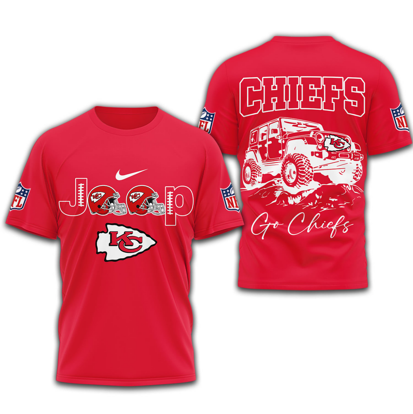 KCC Premium NFL Jeep 3D Shirt DDT NTL