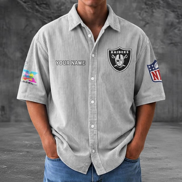 LVR x NFL Men Seersucker Button Shirt DDT NTL
