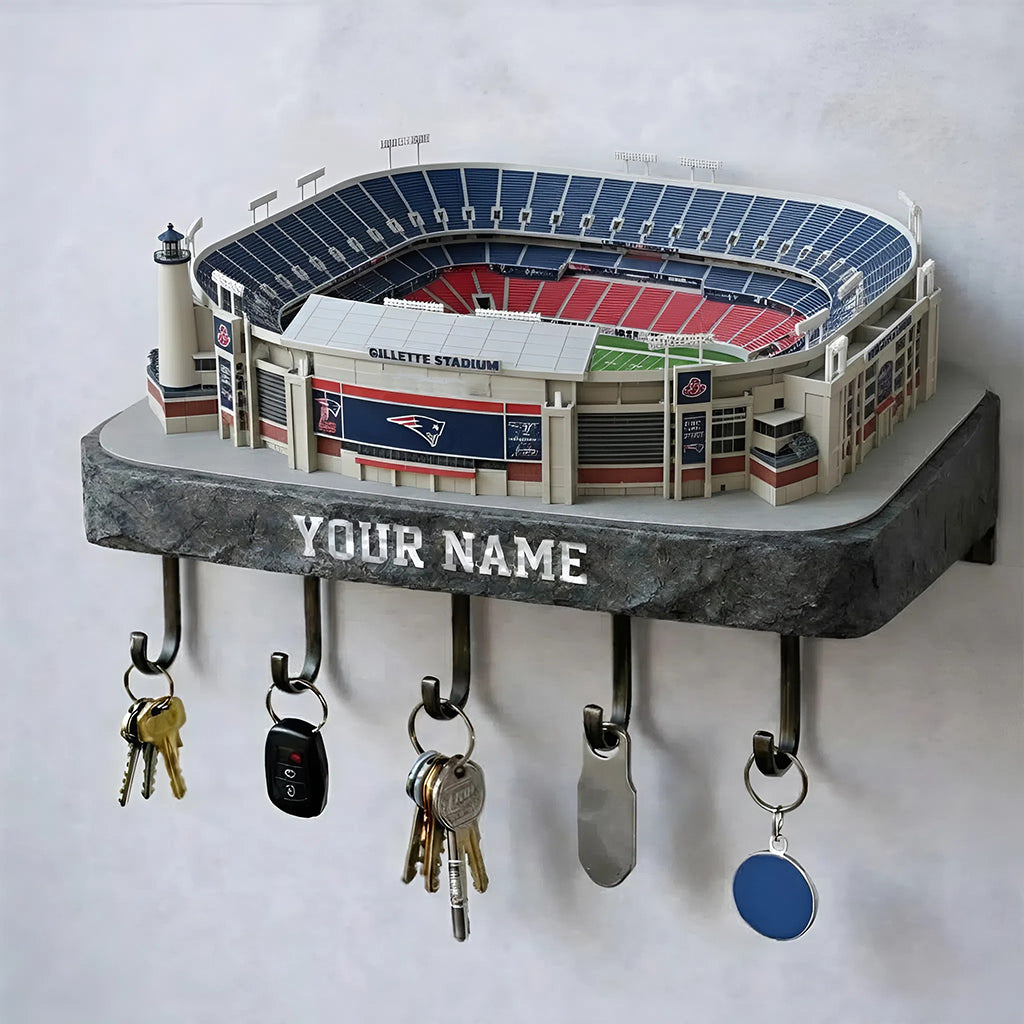 NEP Stadium Premium NFL Wood Key Hanger DDT NHM