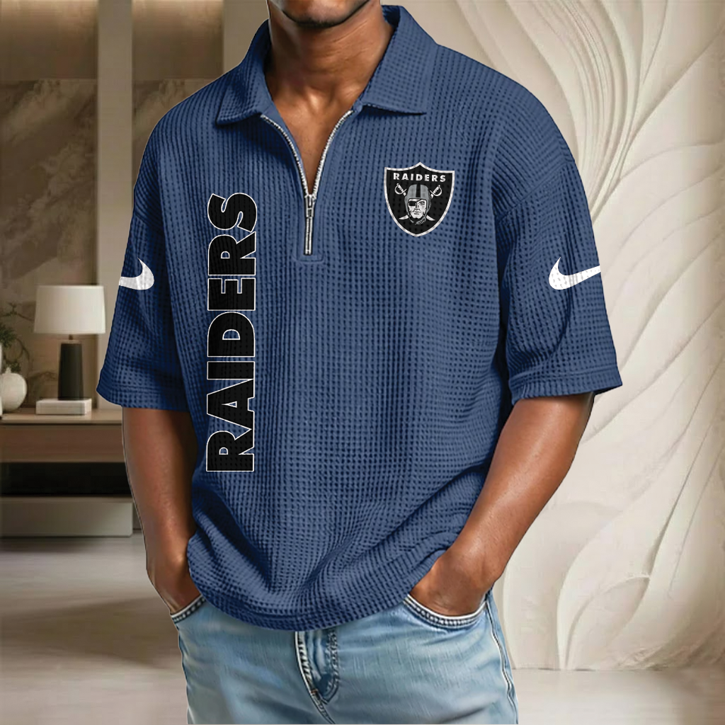 NFL x LV Waffle Half-Zip Polo Shirt HLP 070326 HLPHUONG