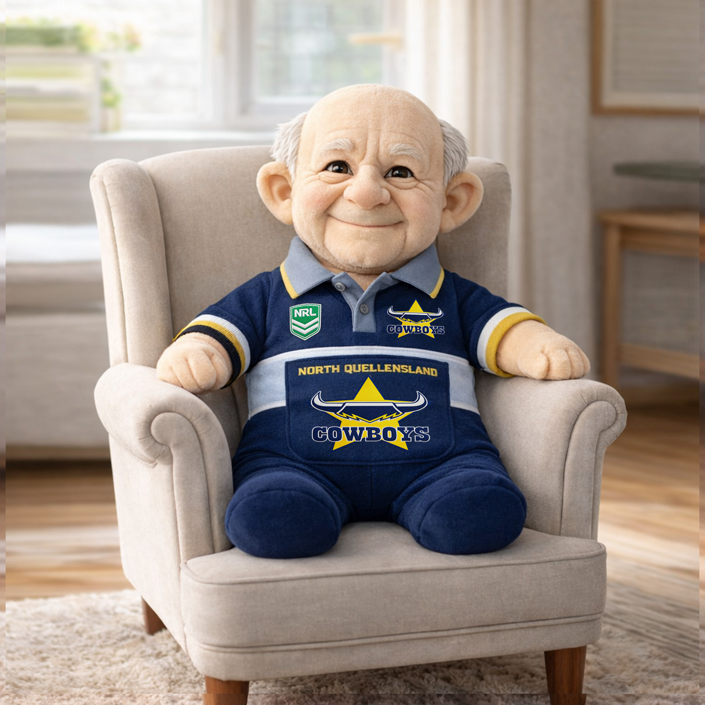 NQC x NRL Grandpa Plush Mascot DatND DVT