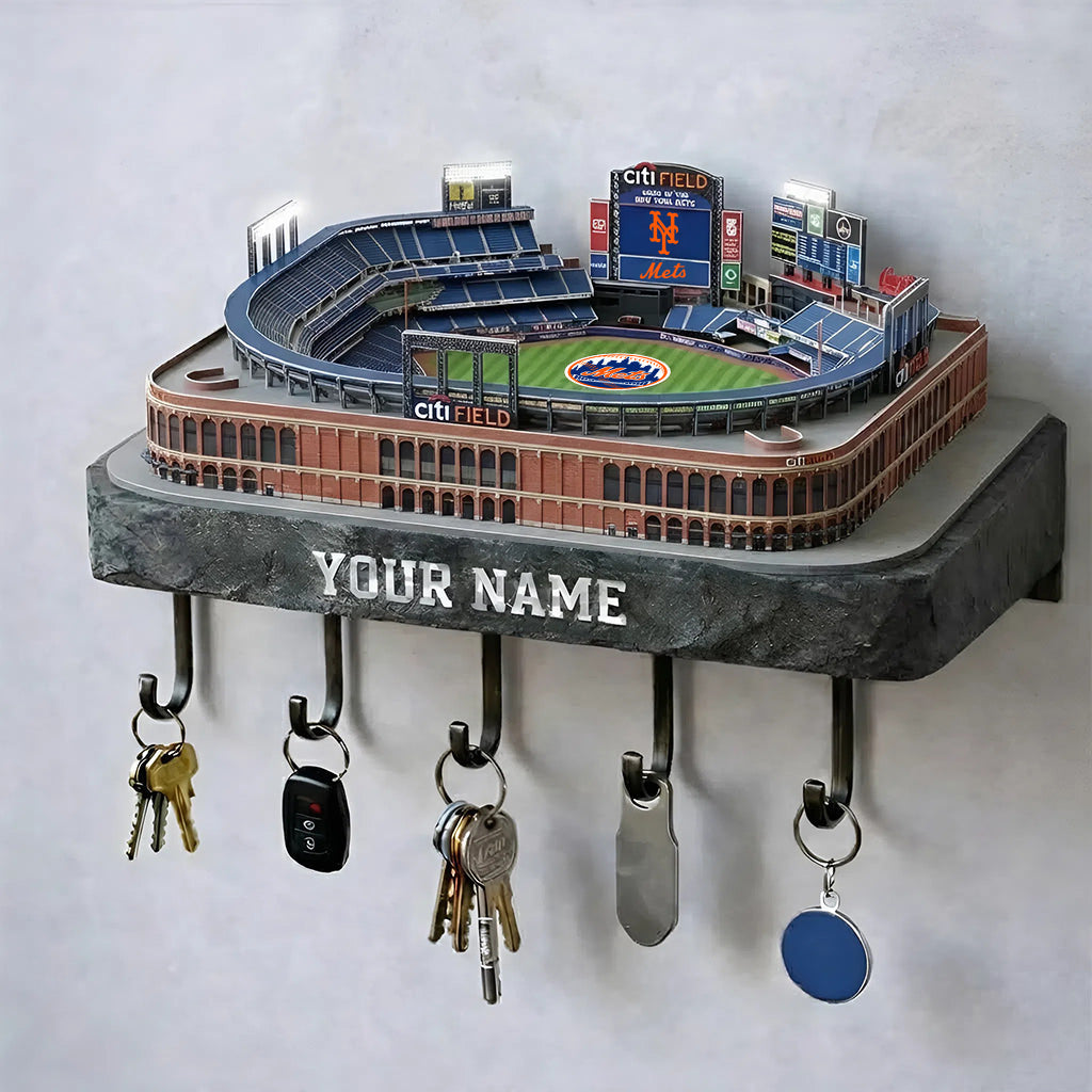 NYM Stadium Premium MLB Wood Key Hanger DDT NHM