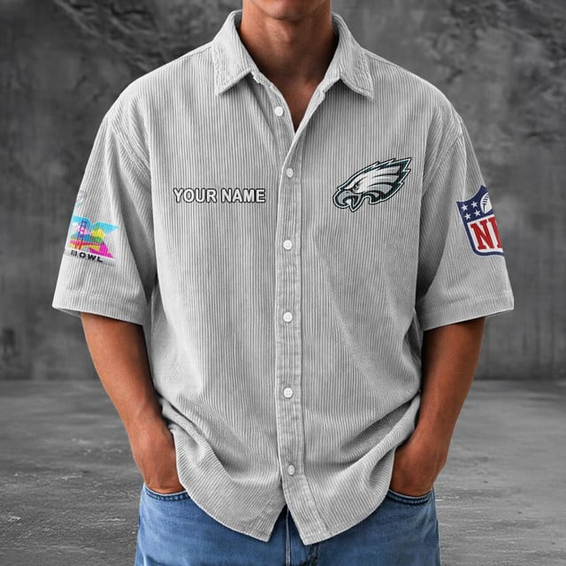 PE x NFL Men Seersucker Button Shirt DDT NTL