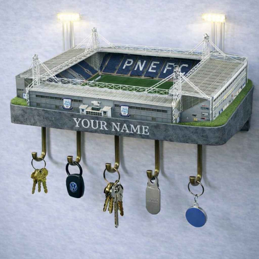 PNE Stadium Premium EFL Wood Key Hanger DDT NTL