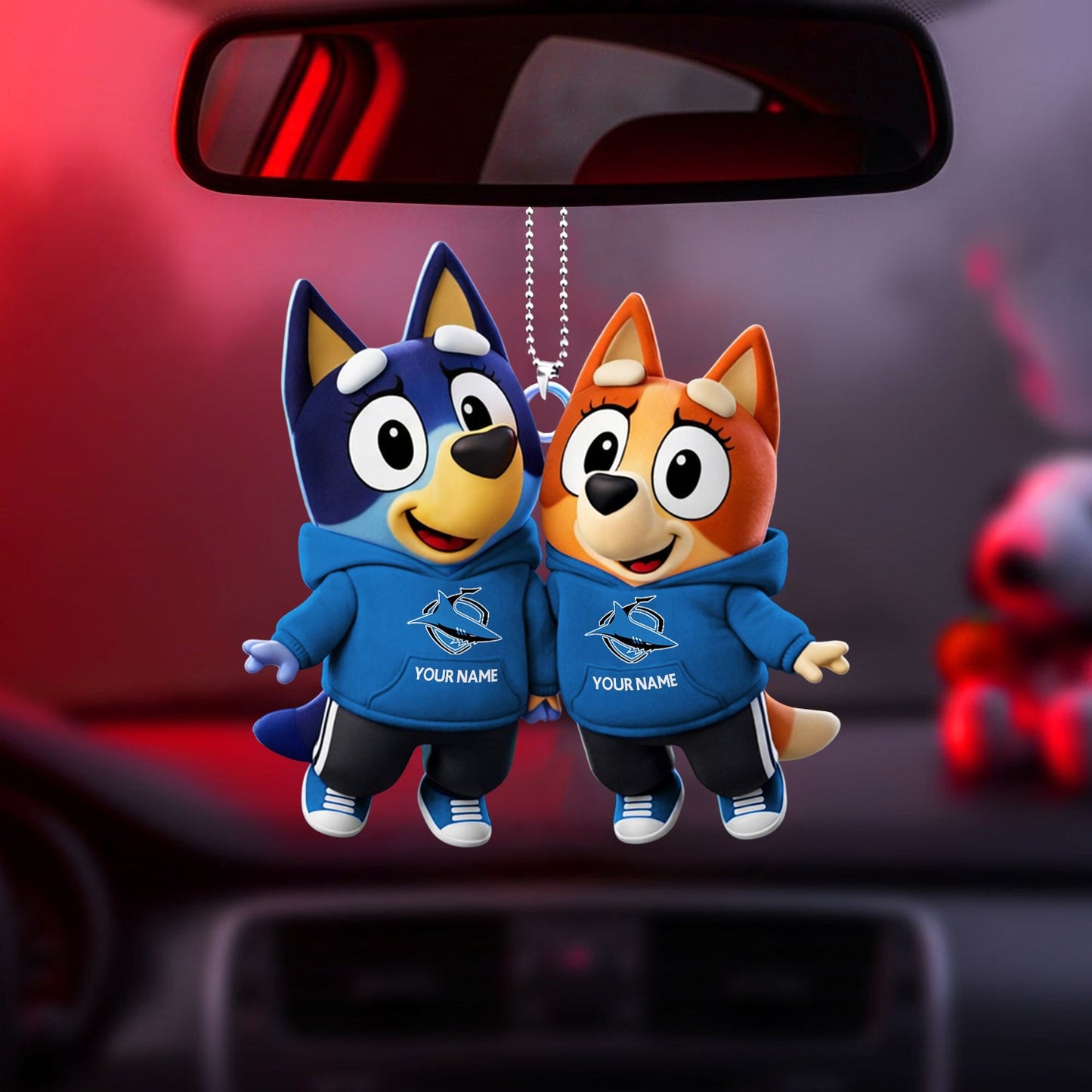 PREMIUM CSS X Bluey & Bingo Car Ornament NDT NHM