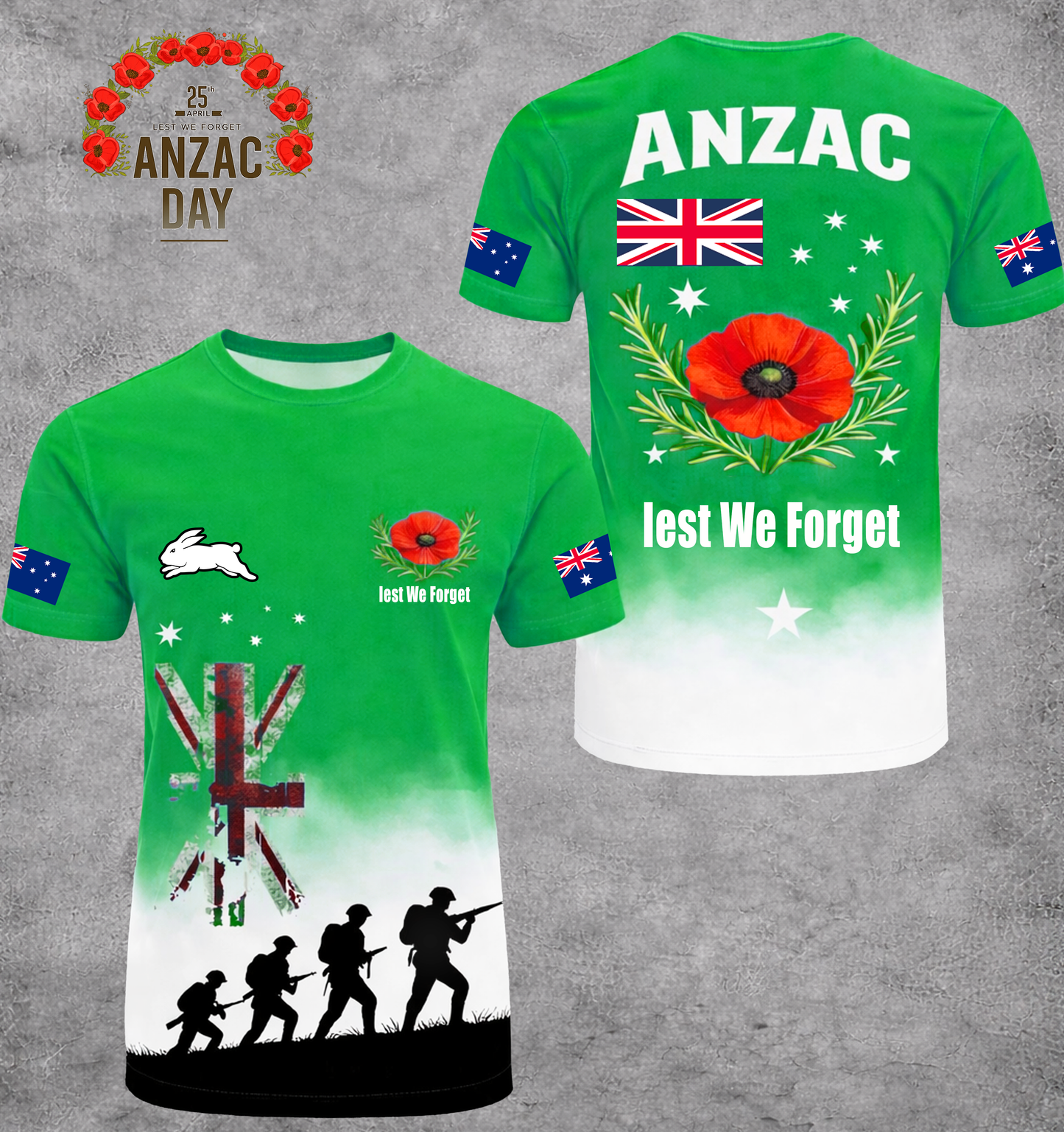 PREMIUM NRL X SSR ANZAC DAY SHIRT LIMITED EDITION NDT VHM