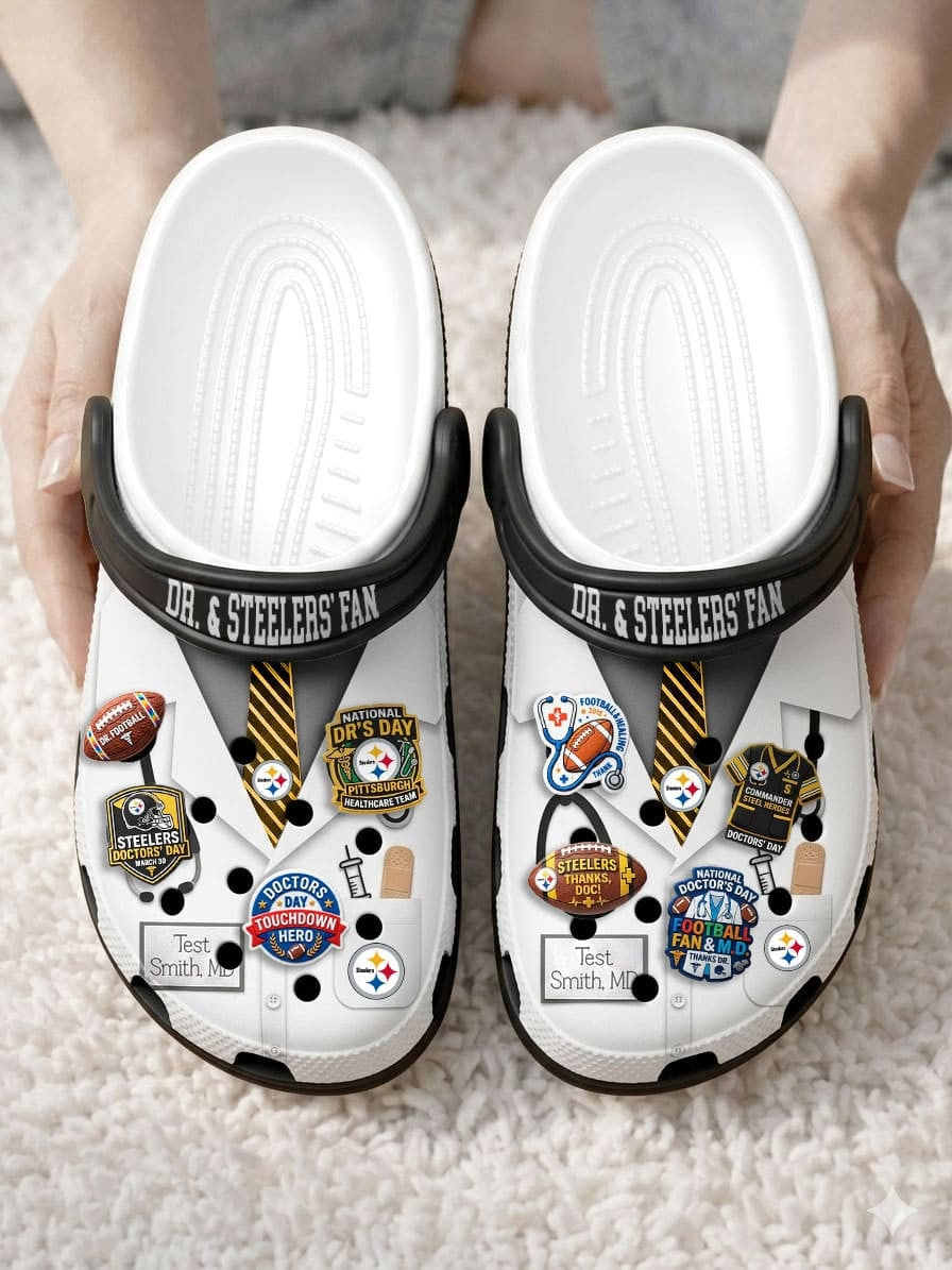PS PREMIUM NFL NATIONAL DOCTOR'S DAY CLOGS WITH 8 CHARMS DDT CTND