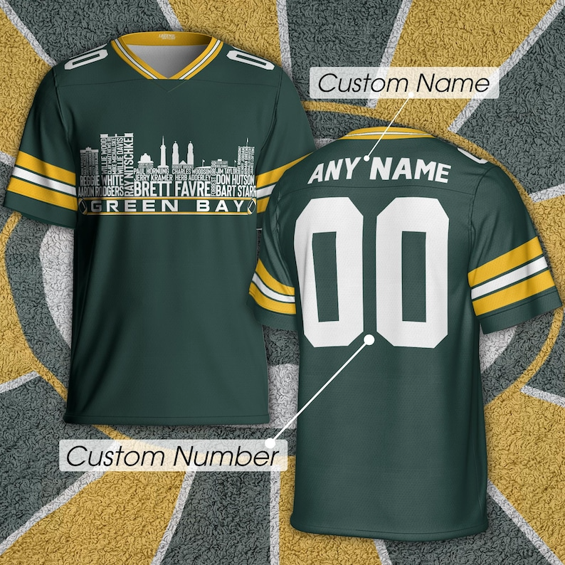 Personalized GBP Football Jersey Greatest Of All Time Team Legends, City Skyline Shirt DDT CTND