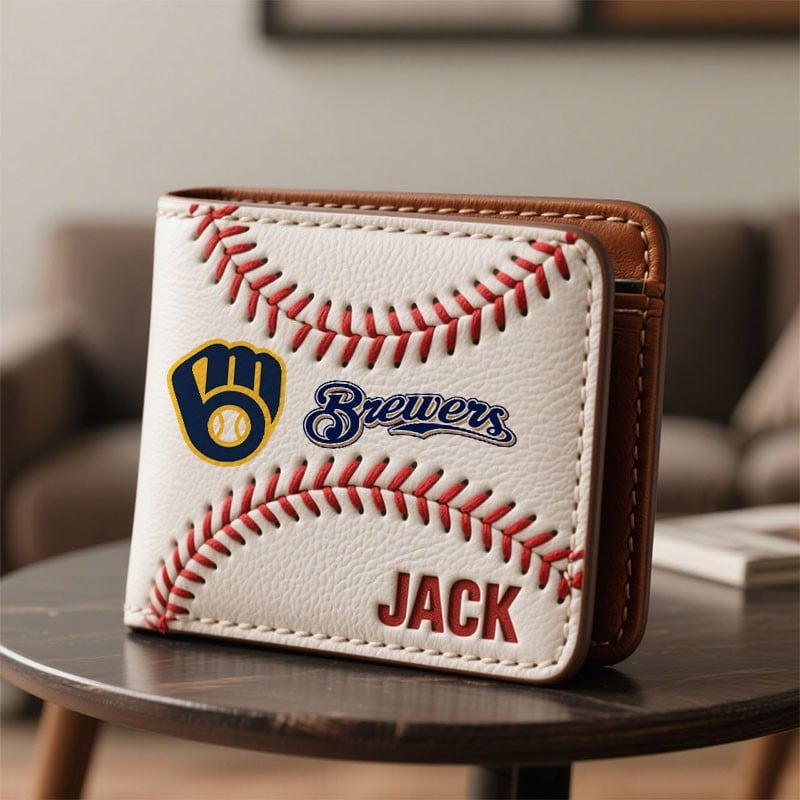 Personalized MB x MLB Leather Wallet DDT TTTZ