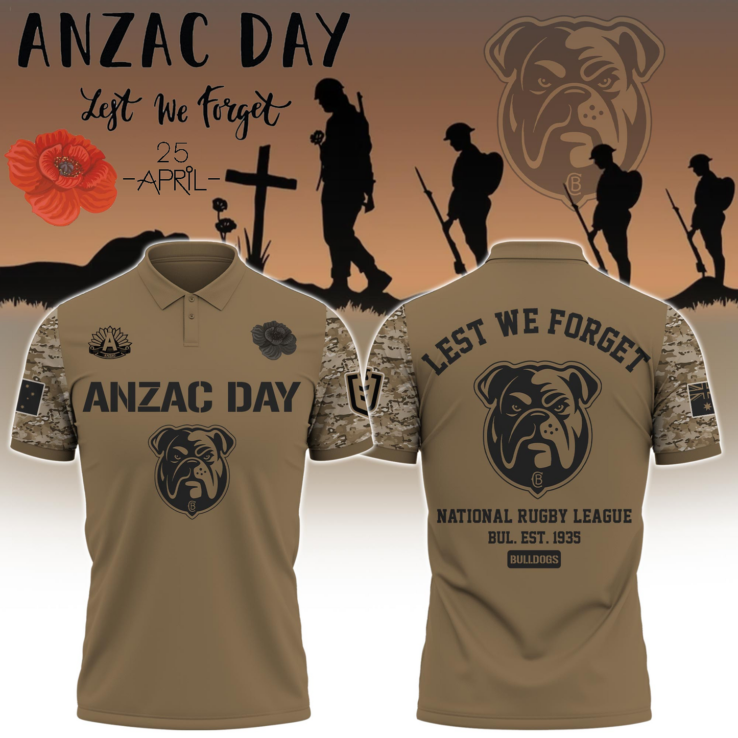 Premium CBY x Anzac Day Shirt DATND TANTD