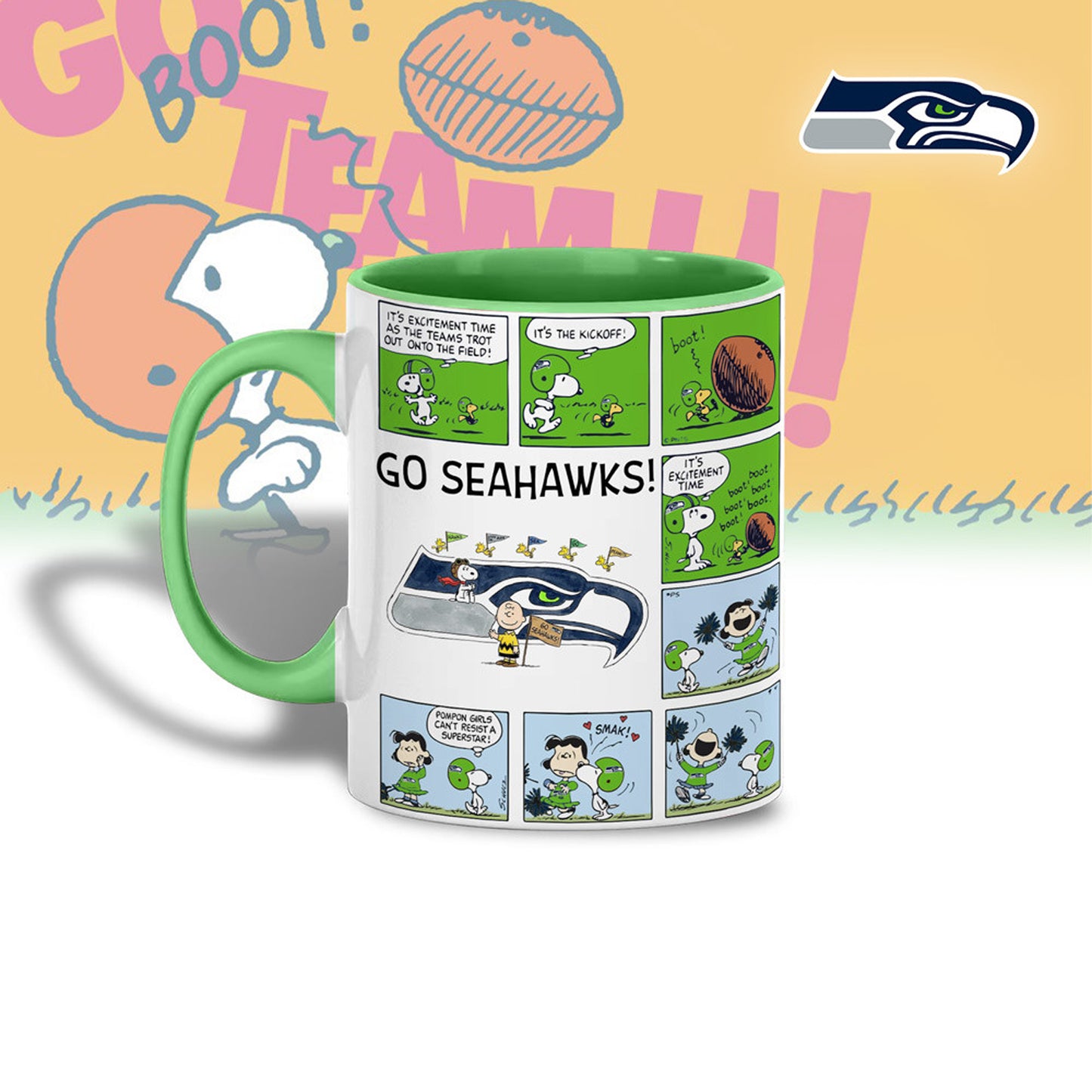 Premium NFL x SS Peanuts Comic Mug NDT NHM