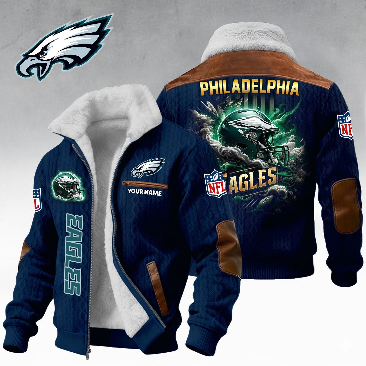 Premium NFL x PHI Winter Fleece Jacket New year NDT NHM 090126