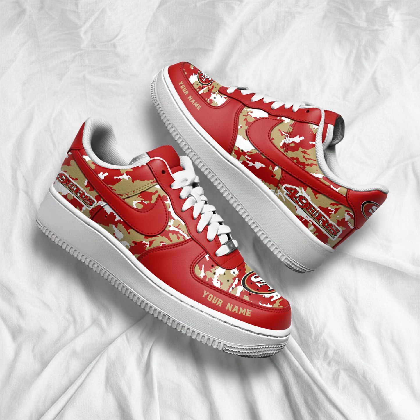 SF49 x NFL Premium Camo AF1 Sneakers DDT CTND