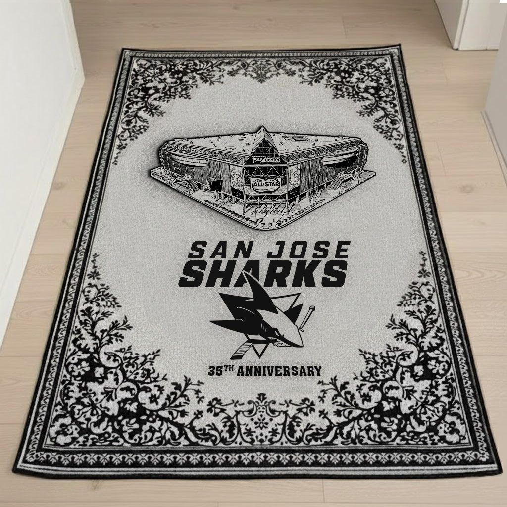 SJS x NHL Anniversary Premium Rug DDT TTTZ
