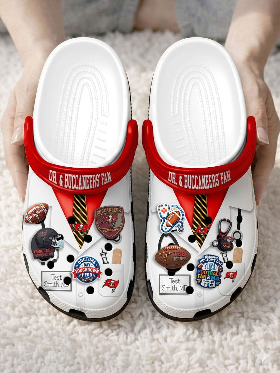 TBB PREMIUM NFL NATIONAL DOCTOR'S DAY CLOGS WITH 8 CHARMS DDT CTND