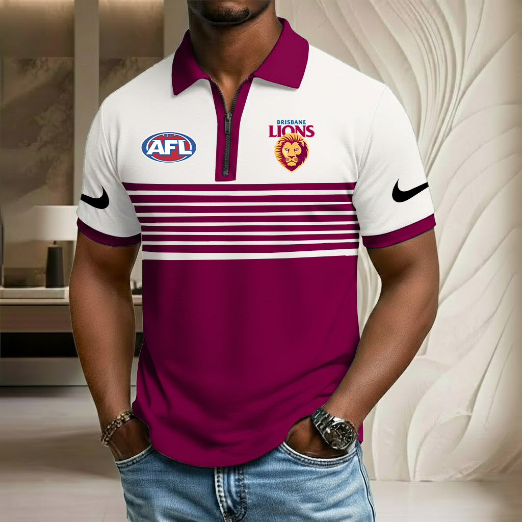 AFL x BL Sport Zip Polo Golf Shirt HLP HLPHUONG