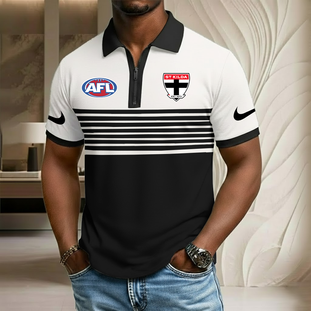 AFL x STK Sport Zip Polo Golf Shirt HLP HLPHUONG