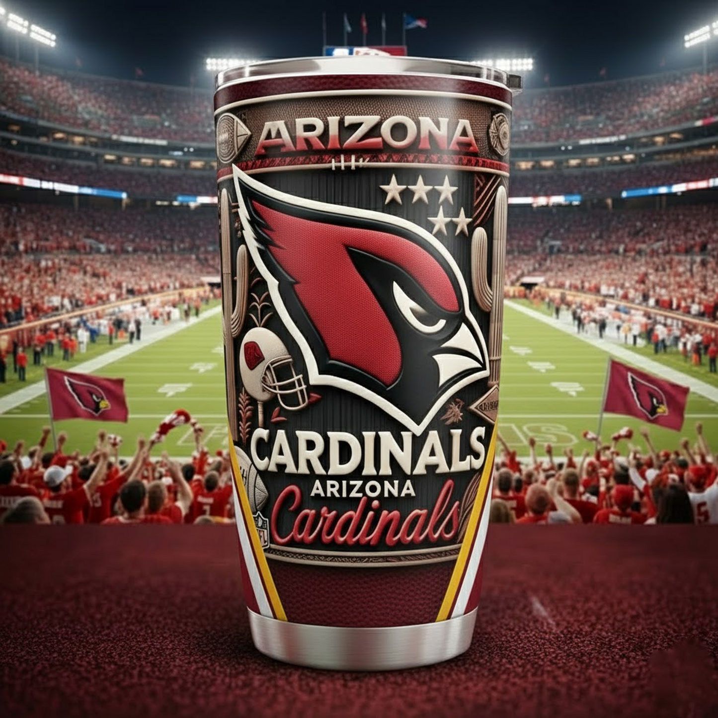 ARI X NFL mascot-shaped thermal mug V2 NAK NHT