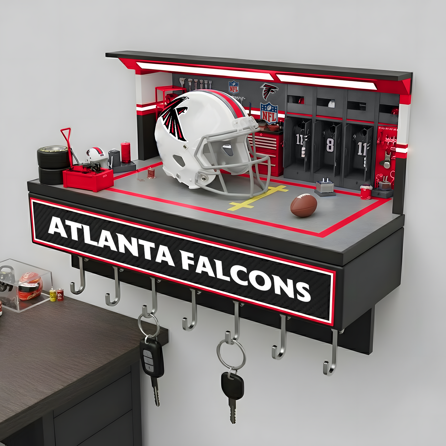ATL X NFL Decorative key holder in a sporty style NAK NHT