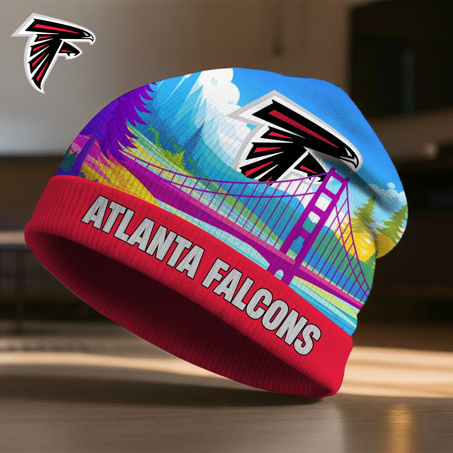 ATL X NFL Premium Super Bowl LX Beanie Hat HY NAK NHT