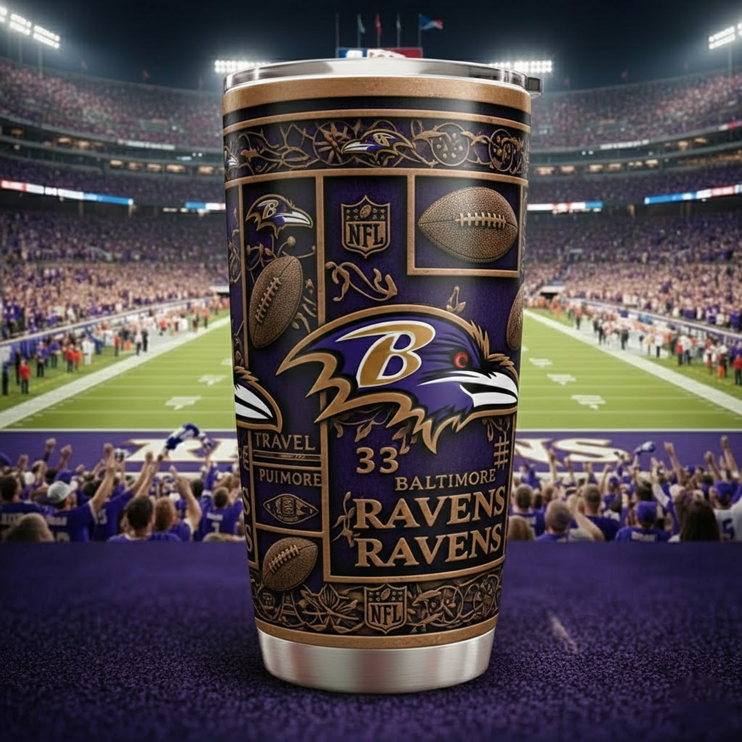 BAL X NFL mascot-shaped thermal mug V2 NAK NHT