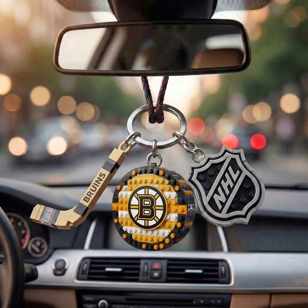 BB x NHL Building Blocks Hockey Puck Car Mirror Hanging NAK TTT
