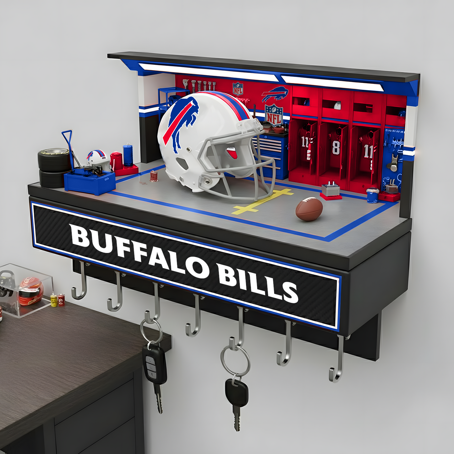 BUF X NFL Decorative key holder in a sporty style NAK NHT