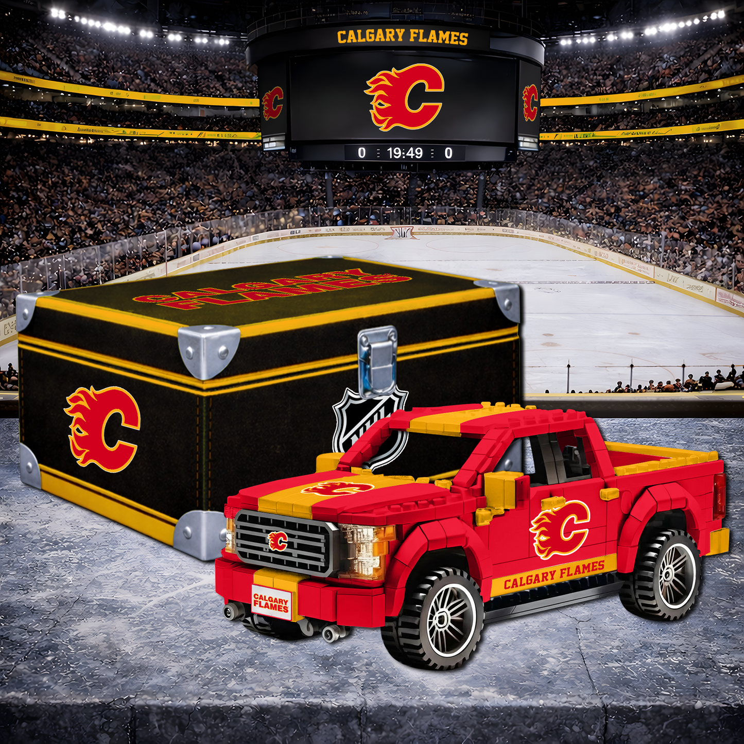 CAL X NHL LEGO Toy Truck Set with Collectible Case NAK NHT