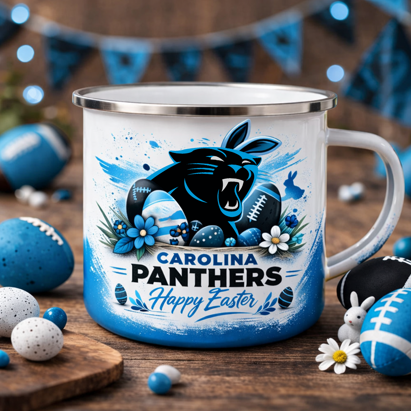 CAR X NFL Easter-themed enamel mug NAK NHT