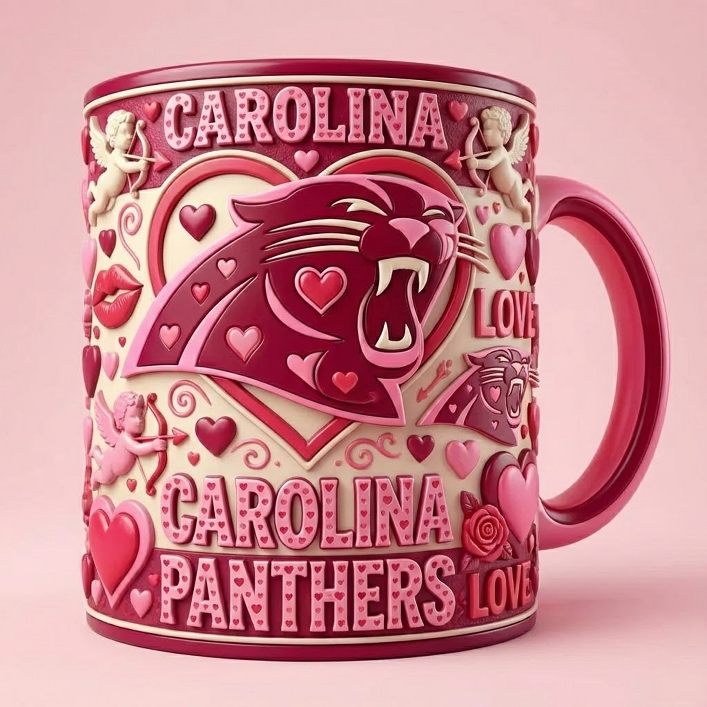 CAR X NFL Love Season Mug - Valentine 2026 NAK NHT