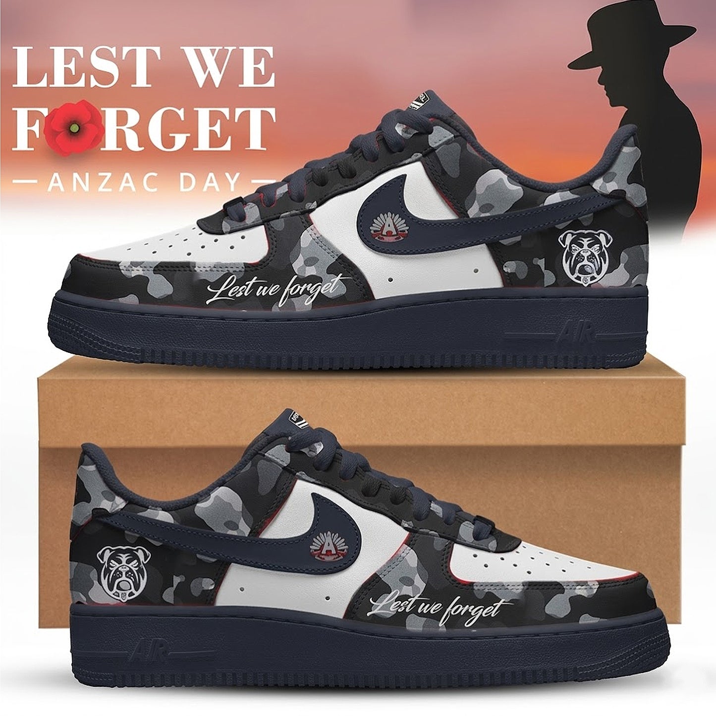 CBB x NRL 2026 Anzac Day AF1 Sneakers DDT TTTZ