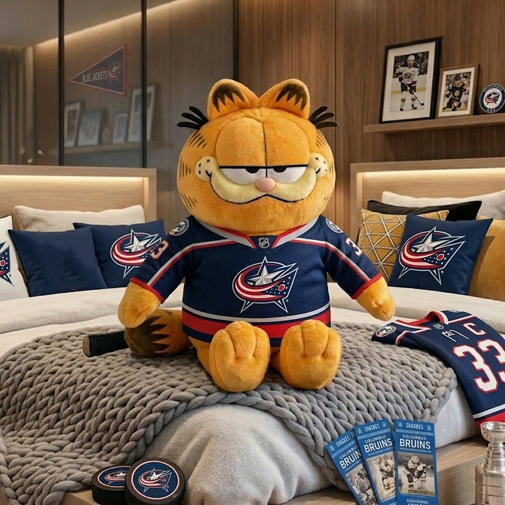 CBJ x Garfield plushie in NHL team editions NAK TTT