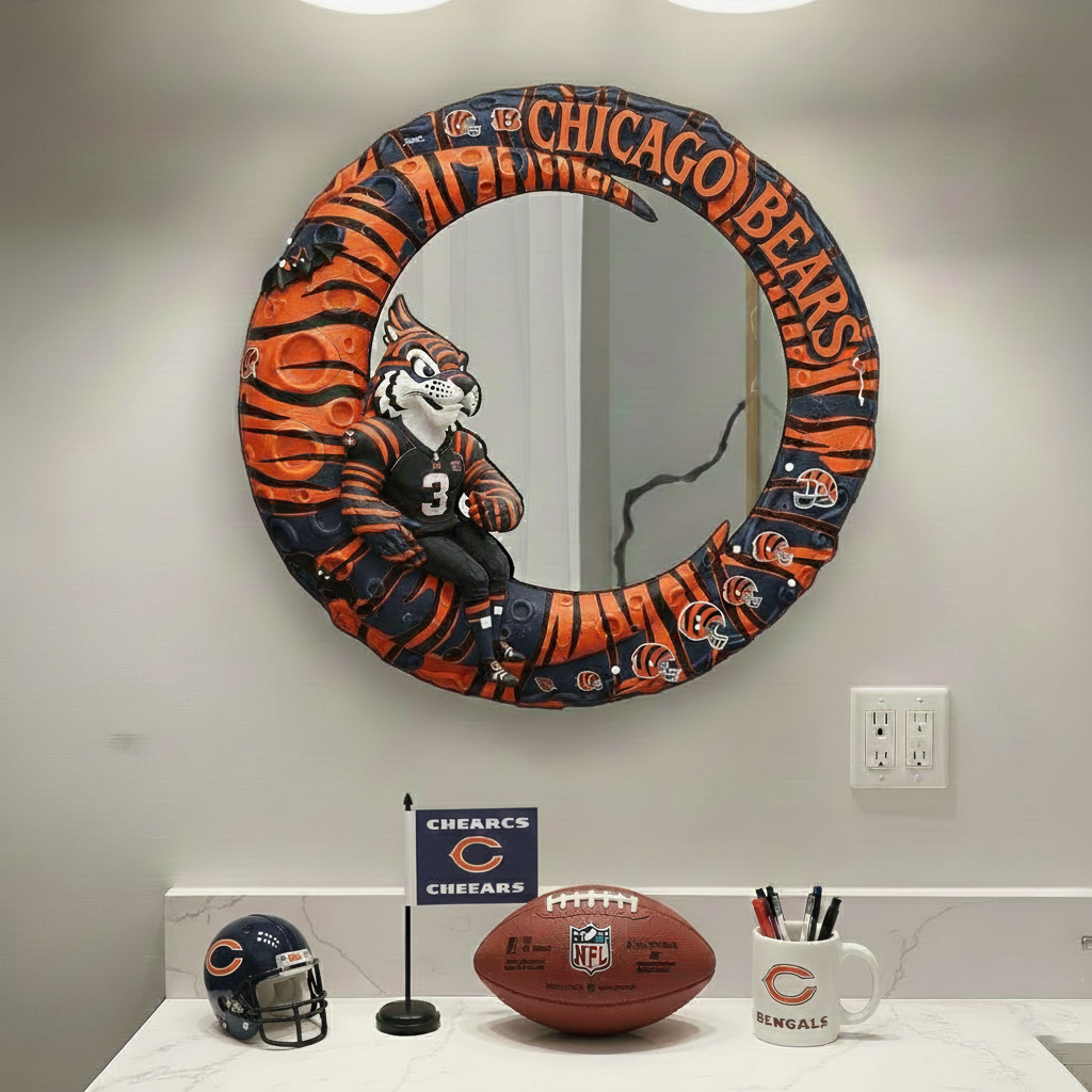CHI x NFL Moonlit Custom Shaped Mirror - Personalized Gifts NAK CTKT