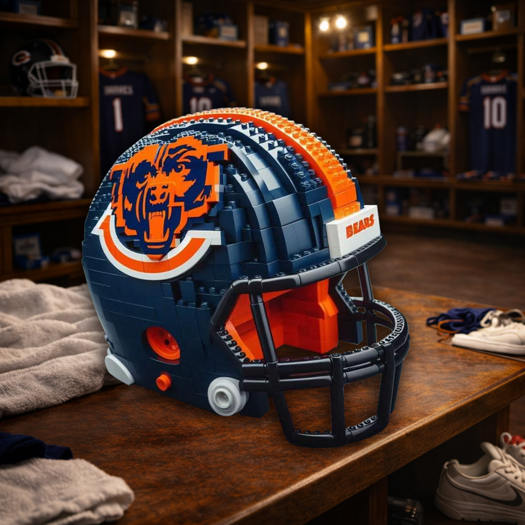 CHI x NFL Teams Helmets Armed With Lego-Like Blocks DDT CTND