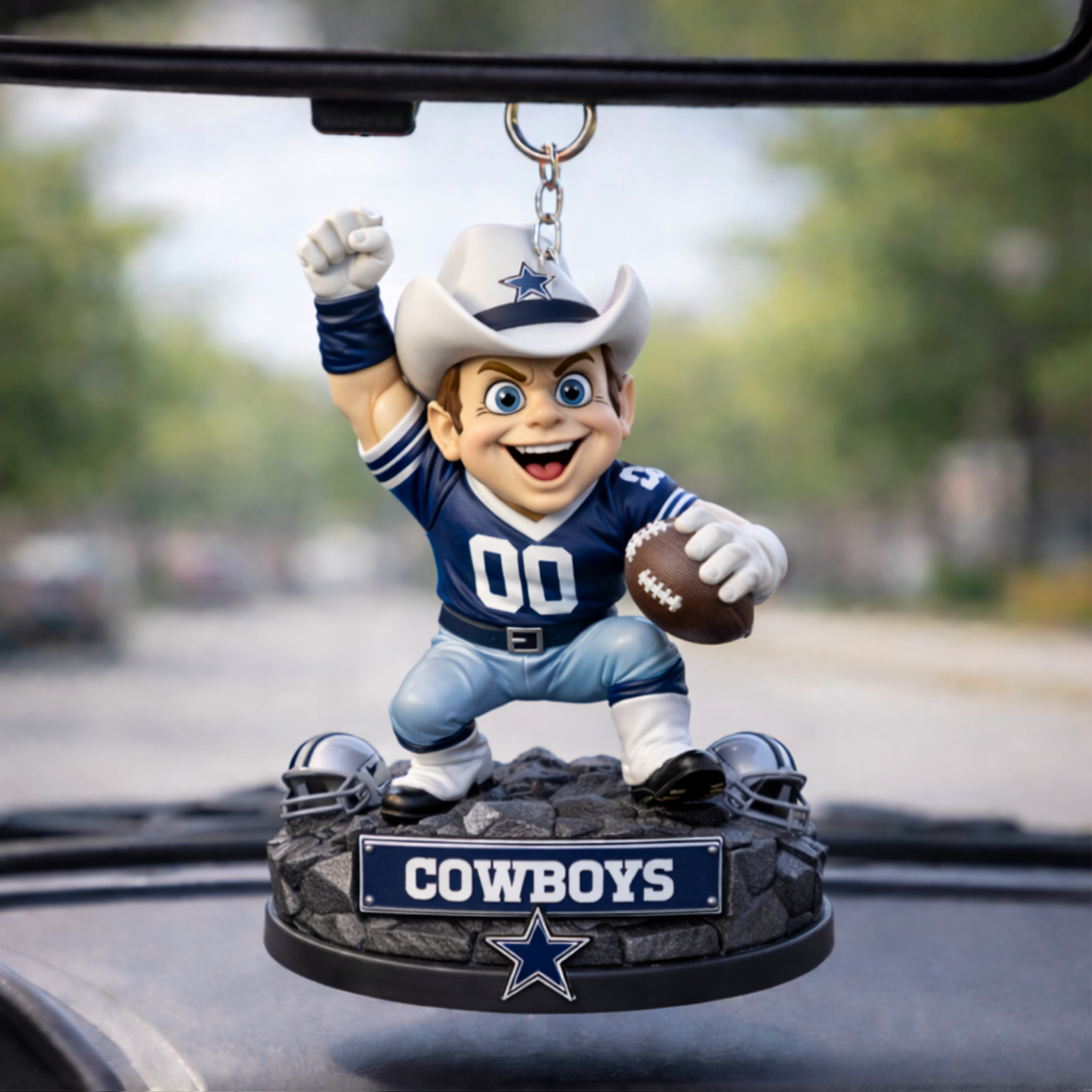 DAL X NFL Football Mascot Car Hanging Ornament NAK NHT
