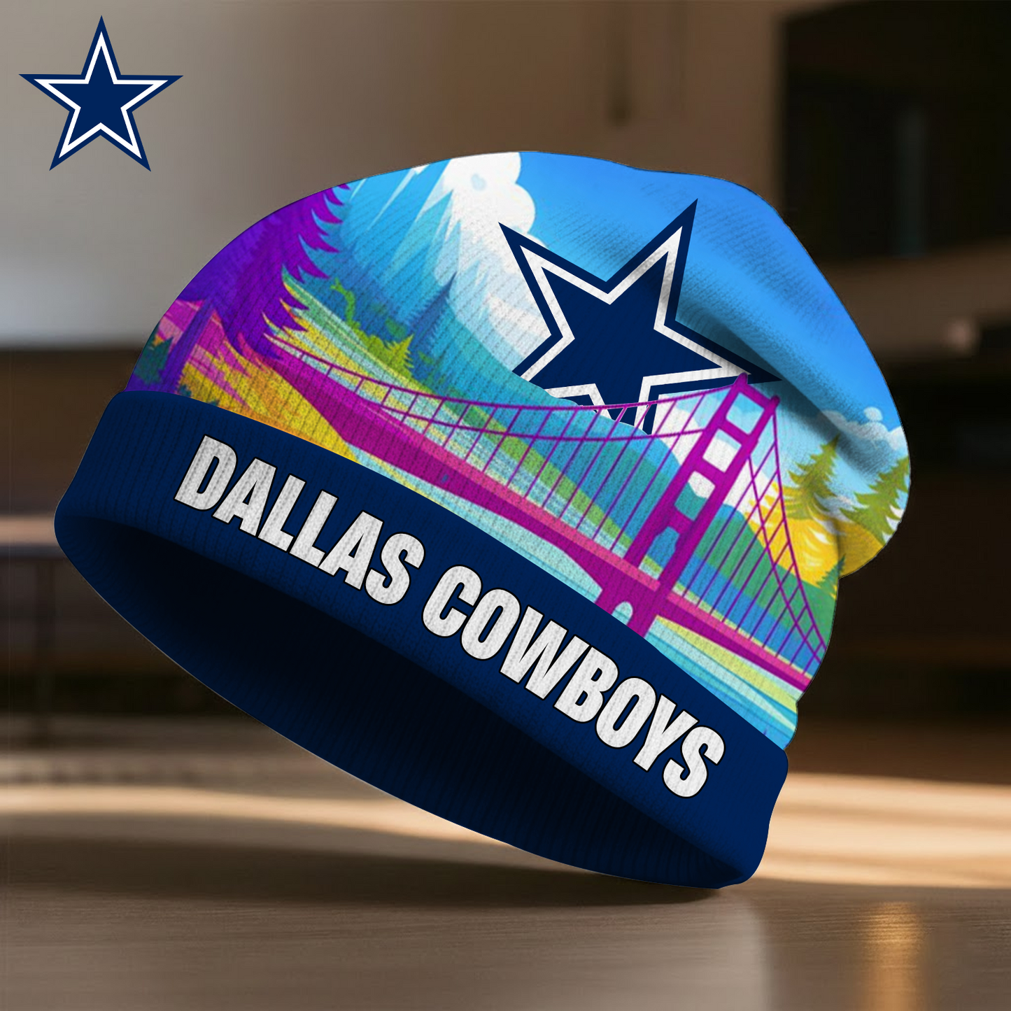 DAL X NFL Premium Super Bowl LX Beanie Hat HY NAK NHT
