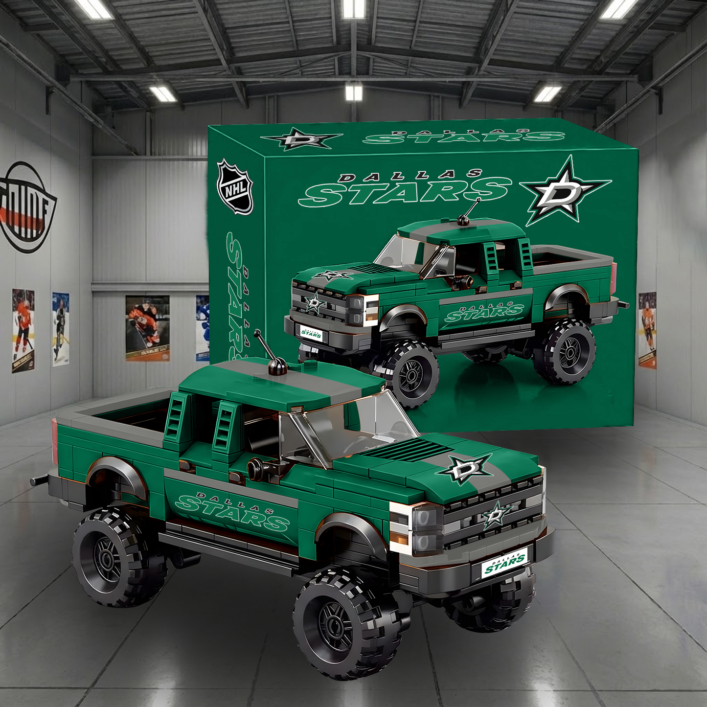 DAL X NHL Raptor pickup truck building block set NAK NHT