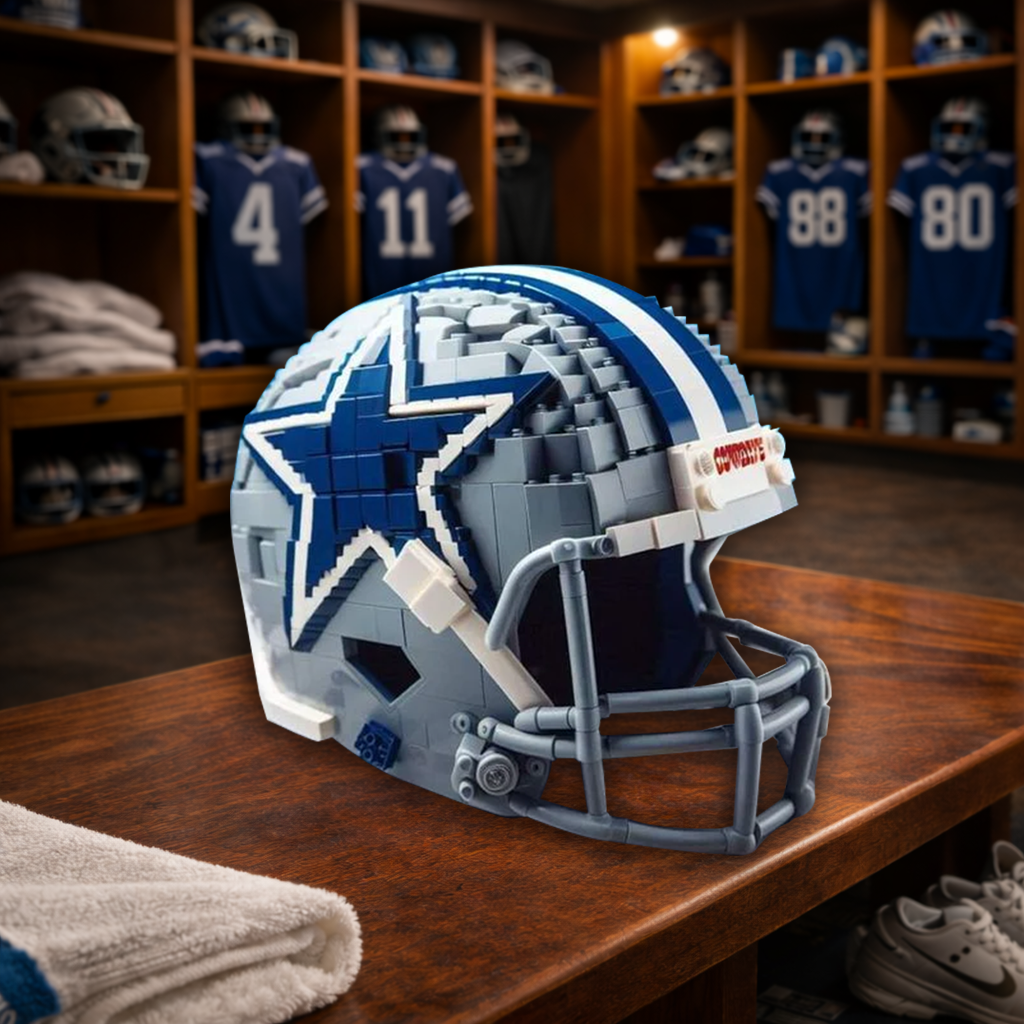 DC x NFL Teams Helmets Armed With Lego-Like Blocks DDT CTND