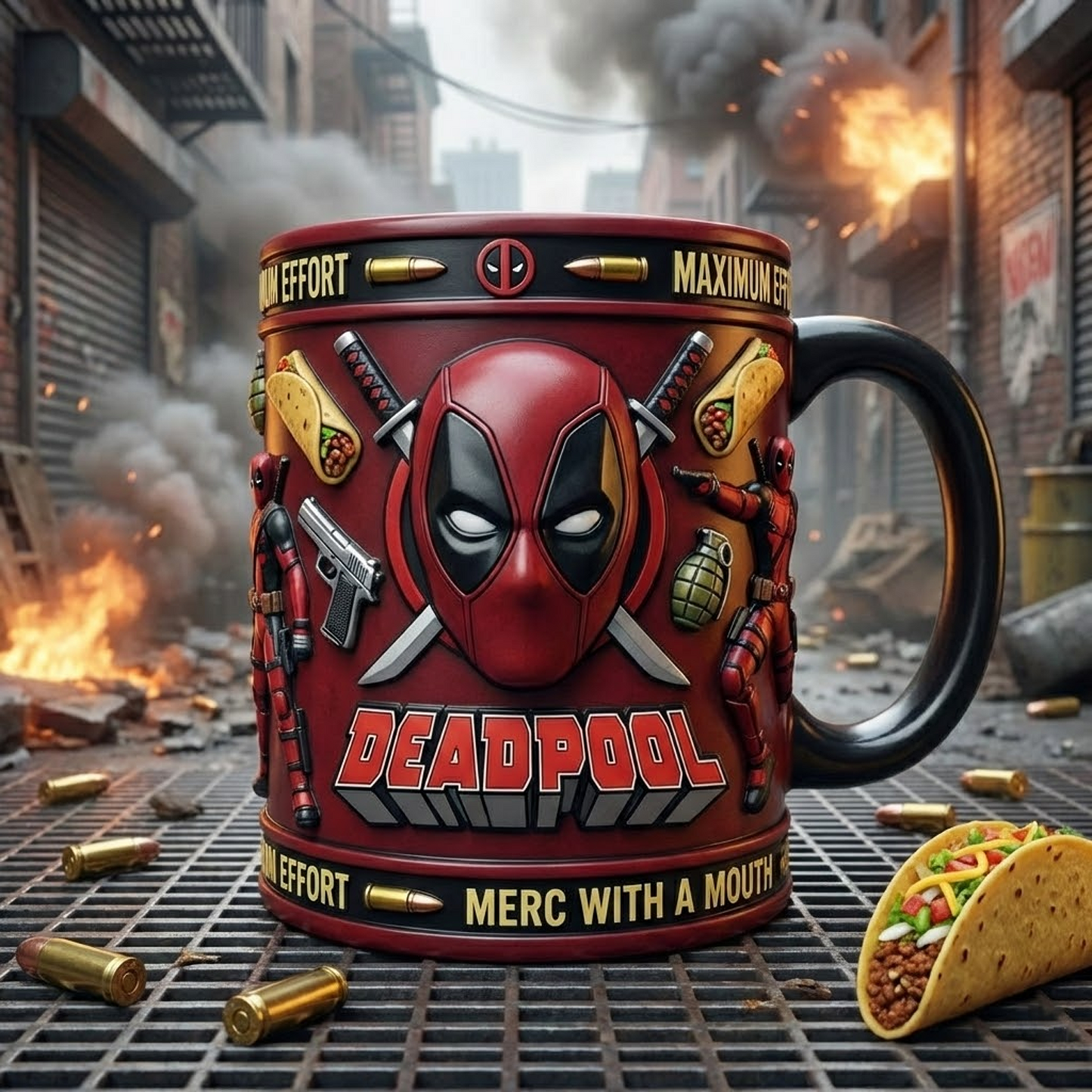 DEA X MARVEL LEGEND RELIEF MUG NAK NHT