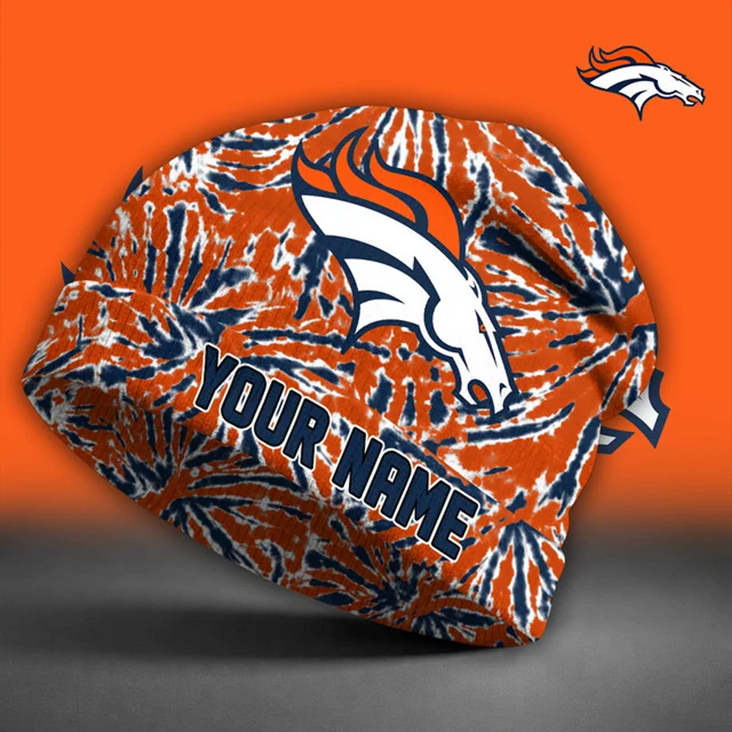 DEN X NFL Beanie Hat Custom Name Gifts For Fans - Limited Edition NAK NHT