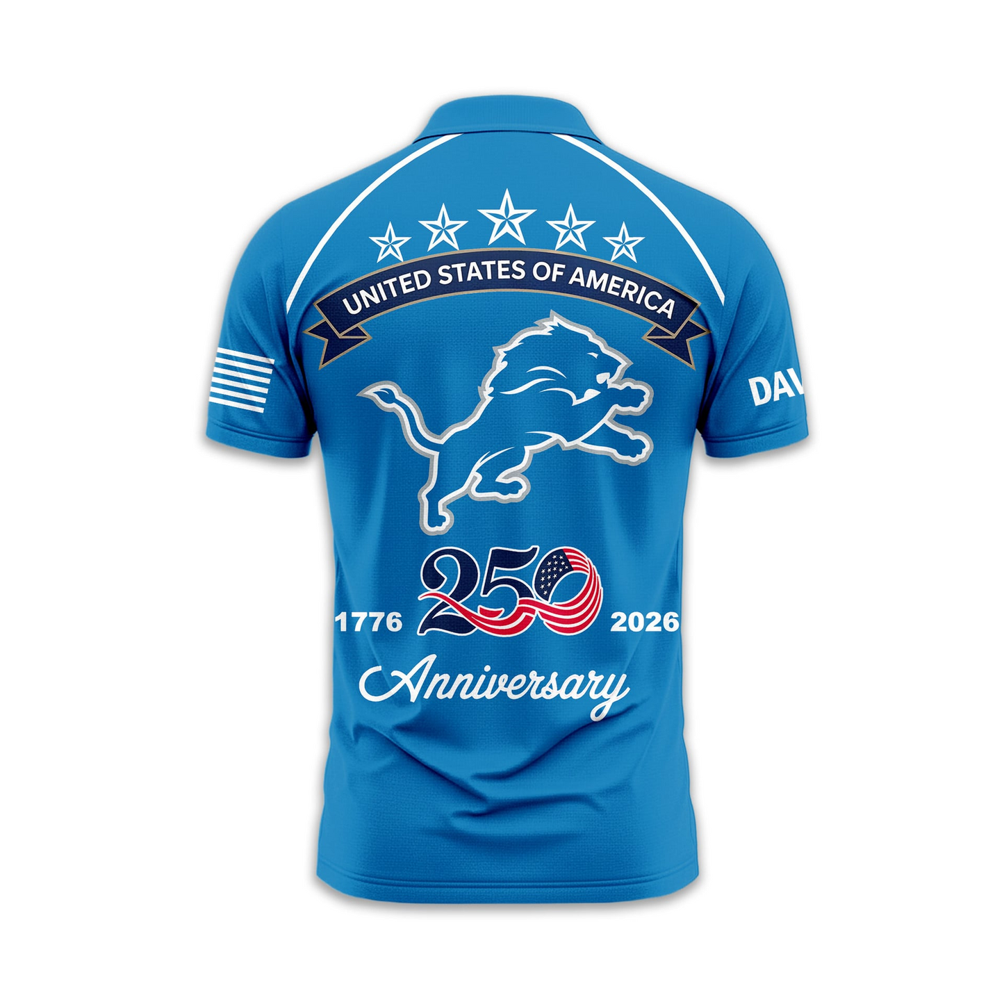 DL Premium NFL American Semiquincentennial Polo Shirt DDT NTL