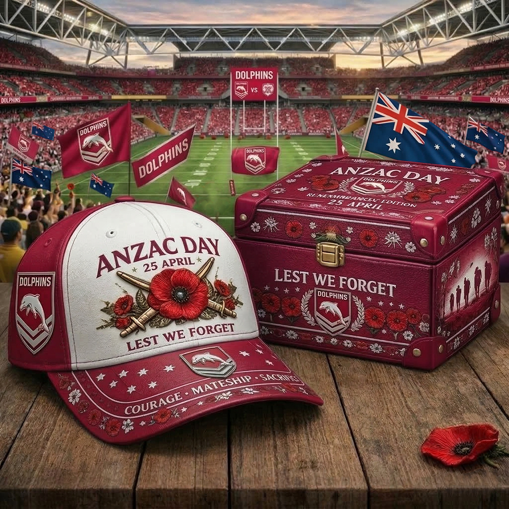 DOL_NRL ANZAC Day Heritage Edition - Limited Lest We Forget Team Cap Set NAK TTT